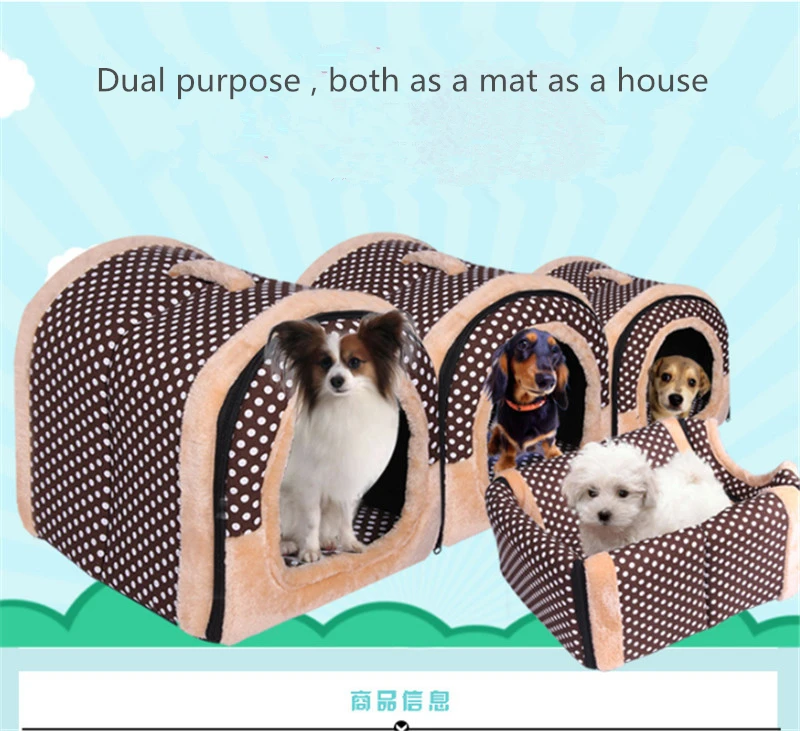Pet Cat Igloo кроватка для небольшой собаки мягкая кровать Met дом Водонепроницаемый покрытый 1 шт.(S, M, L