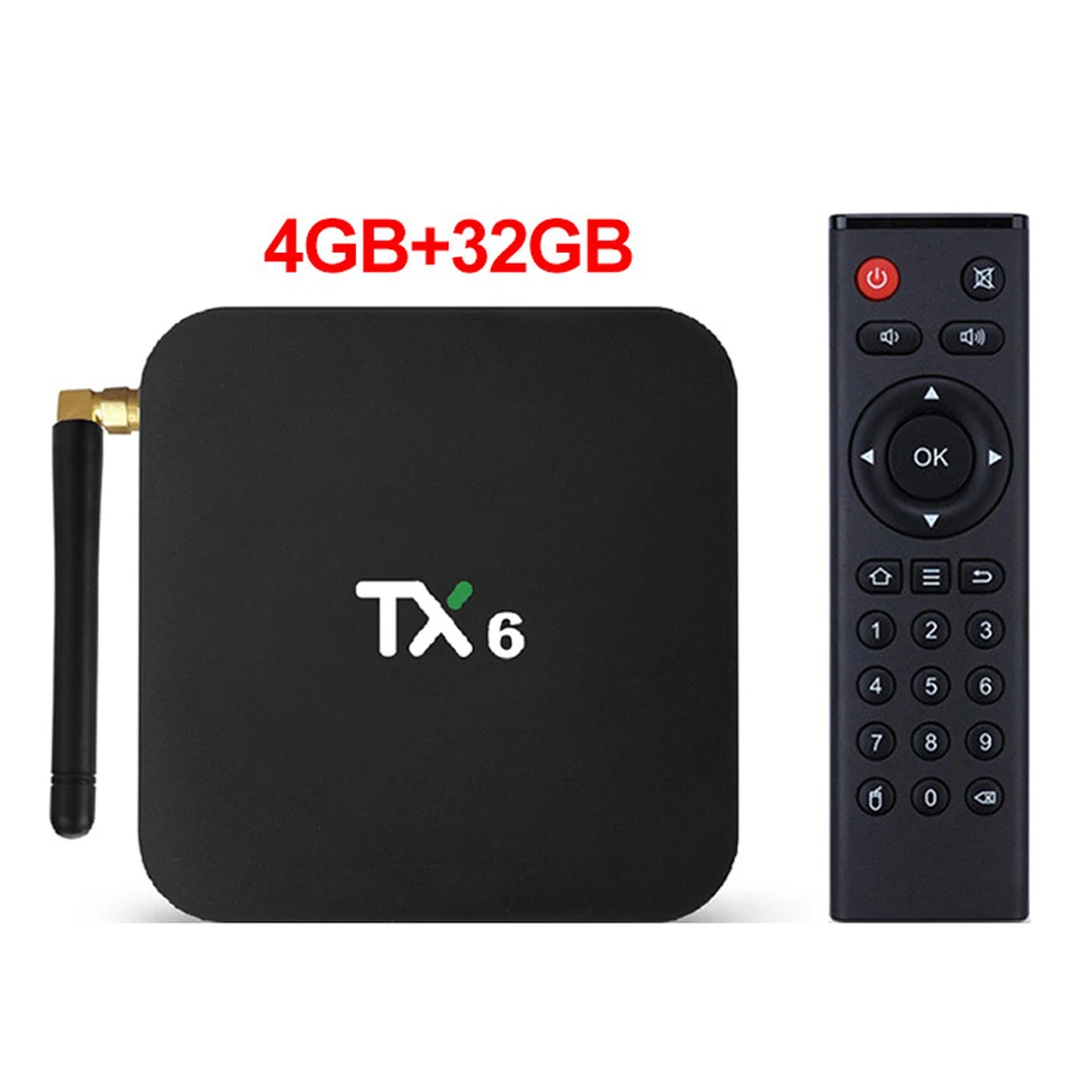TX6 4G32G TX6 Android 9,0 Android tv box 4 Гб 64 Гб Allwinner H6 четырехъядерный Wifi HDR 4K Tanix 4 ГБ 32 ГБ медиаплеер TX6mini 2G 16G - Цвет: TX6 4G32G