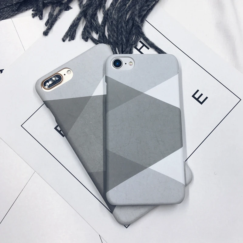 KISSCASE Marble Case for iPhone 8 Plus Check Patterned Phone 6 6s 7 X XR XS Max Hard Back Cover Coques |