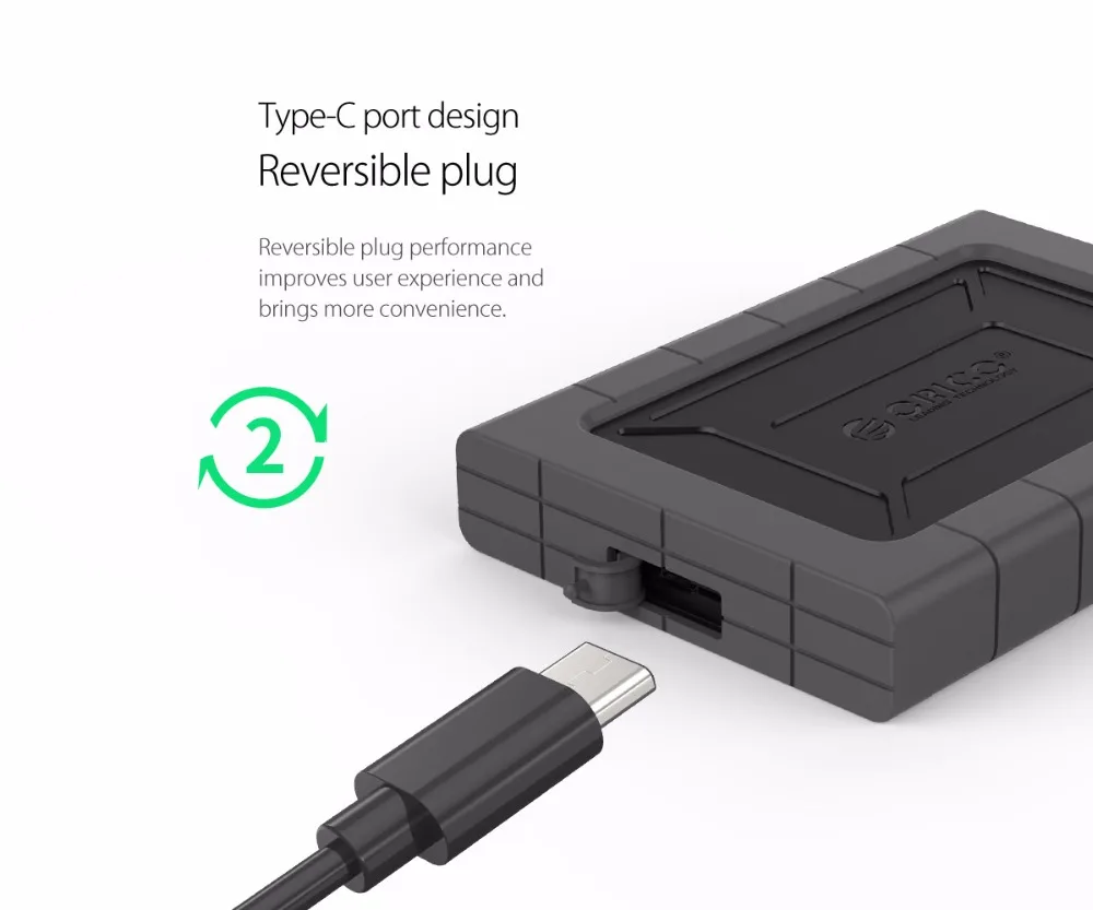 ORICO HDD SSD адаптер 2 5 дюйма Type C USB3.1 SATA жесткий диск корпус внешний Поддержка USAP