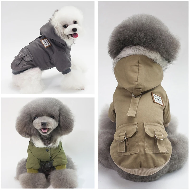 DOGGYZSTYLE одежда для собак зимняя теплая куртка пальто животных комбинезоны