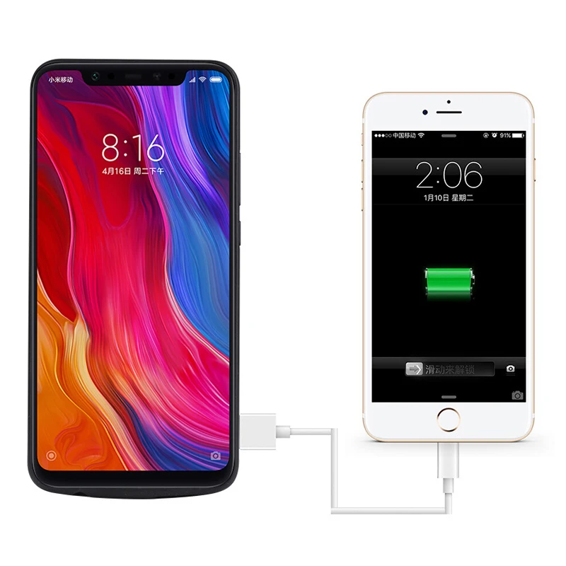 2018NEW! Высокое качество 6000 мАч чехол для батареи XIAOMI 8 Внешний внешний аккумулятор