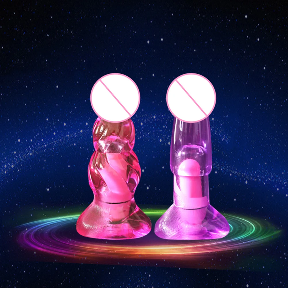 12cm Silicone Jelly Design G-Spot Vibrating Anal Plug Adult Women Masturbation Couple Sex Toy NEW |