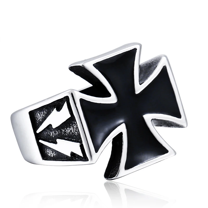 stainless steel cross rock biker punk ring personality unique cool jewelry high quality | Украшения и аксессуары