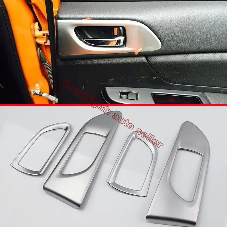 

ABS Pearl Chrome Inside Interior Door Handle Cover Trim For Subaru XV 2011-2015