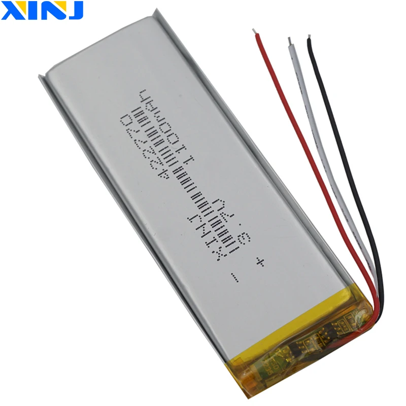 XINJ 3 7 V 1100mAh провода термистора полимерная литий литиевая батарея 422770 для телефона