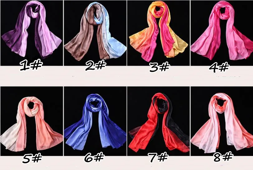 

D8 10pcs High qualiy plain silk scarf shawls hijab wrap headband women scarf/scarvse 180*90cm