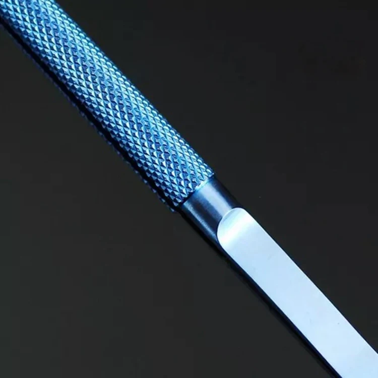 Титановый микрохирургический инструмент платформа изогнутые линии прямая линия