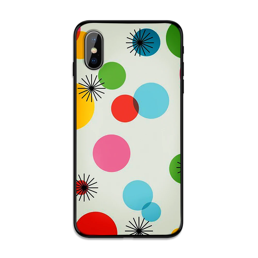 Красивый мягкий ТПУ чехол в горошек для Apple iPhone 6 6S 7 8 Plus 5 5S SE X XS MAX XR силиконовые