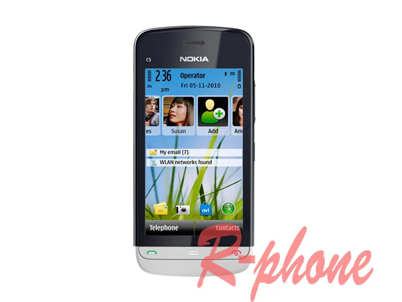 Восстановленный Оригинальный Nokia C5 03 мобильный телефон 3G Wifi GPS 5 Мп