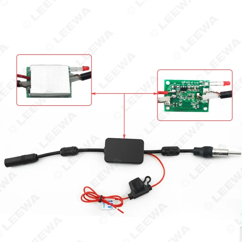 Универсальный автомобильный телефон LEEWA радио антенна усилитель сигнала #