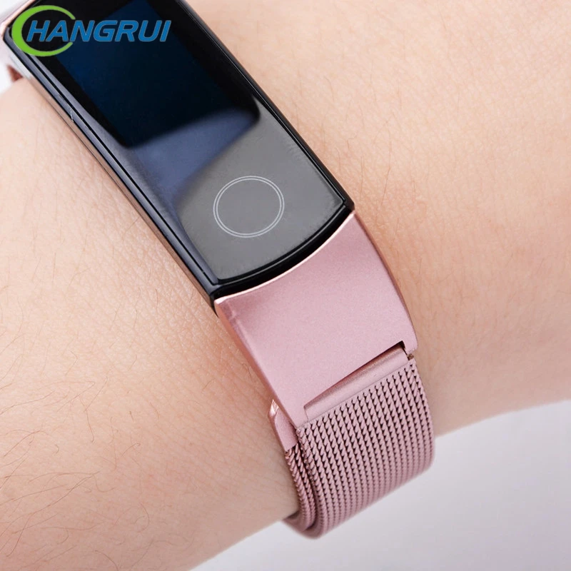 Металлический ремешок для huawei Honor Band 5 ремешок для часов браслет из нержавеющей стали Honor Band 4 5 браслет Correa умные аксессуары