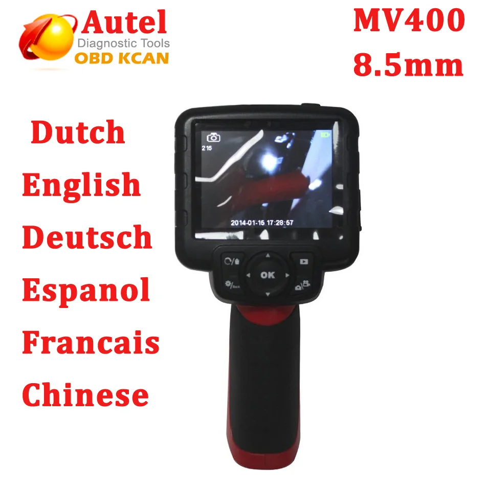 Autel Maxivideo MV400 цифровая инспекция диагностический Видеоскоп с камерой бороскоп