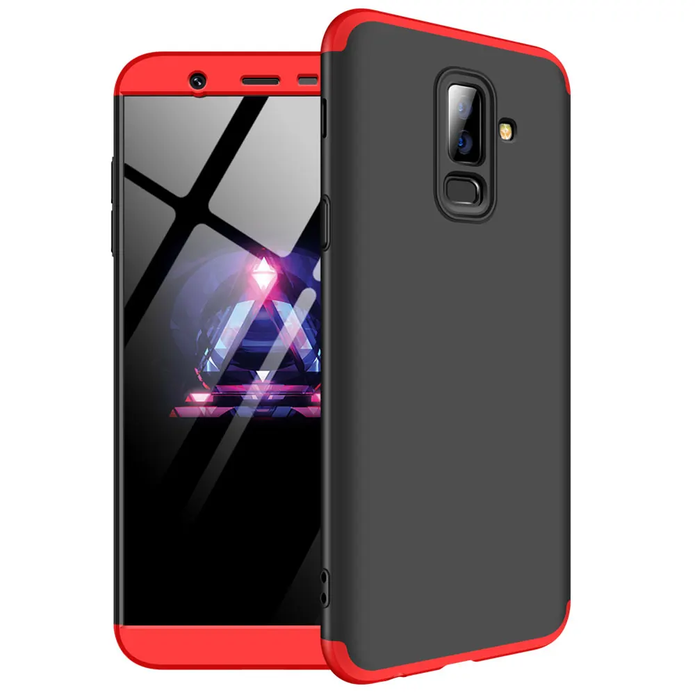 IDOOLS чехол для samsung galaxy J8 A8 2018 Обложка Полная защита 3 в 1 пластиковый матовых чехлов