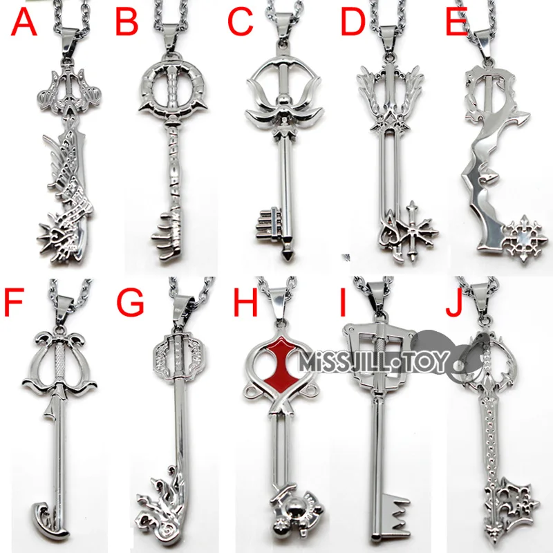 Высокое качество серия Kingdom Hearts ожерелье кулон металлический брелок ювелирные
