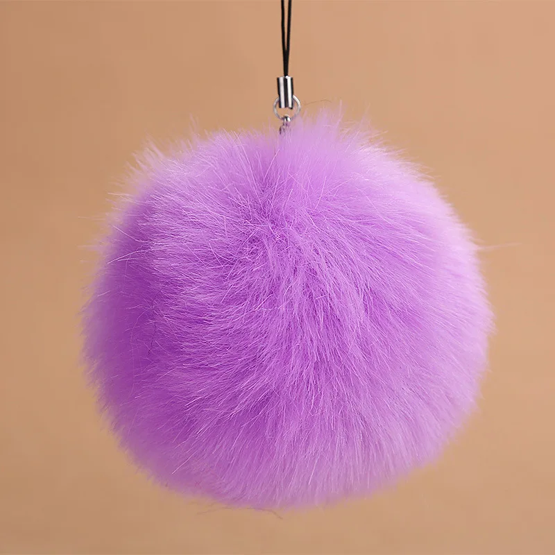 8 см Пышная юбка с помпоном из меха кролика помпон брелок для женщин плюшевые Pomppon