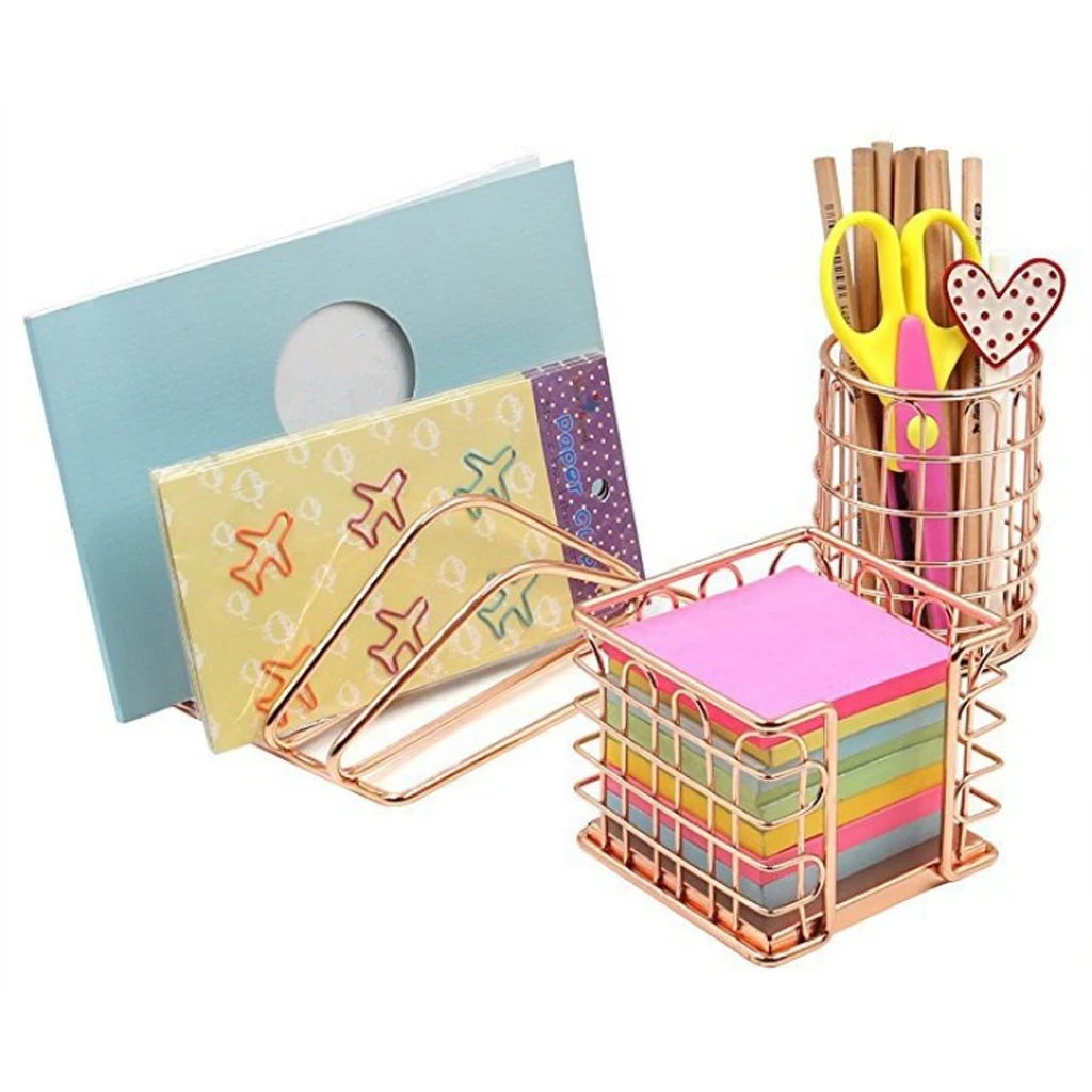 Креативная железная офисная настольная стойка-органайзер для сортировки