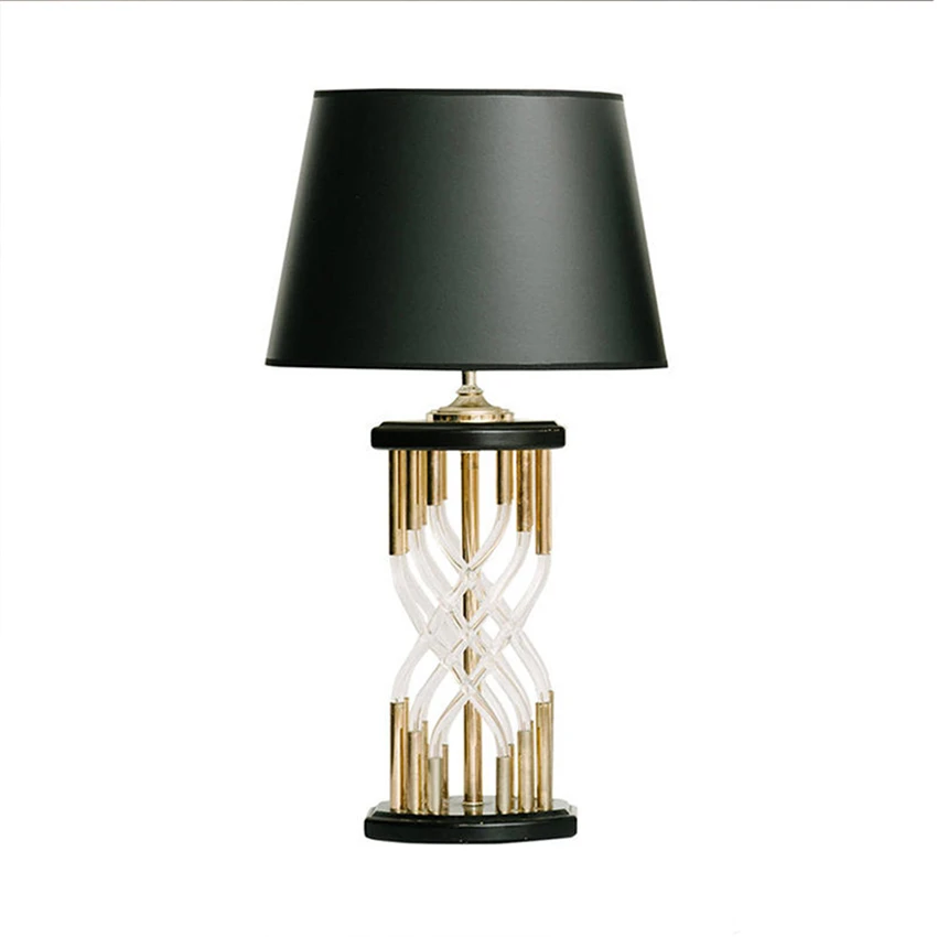 

Modern Glass LED Table Lights American Designer Model Room Living Room Bedroom Study Lmaps Decorative Desk Lamp Kitchen Fixtures