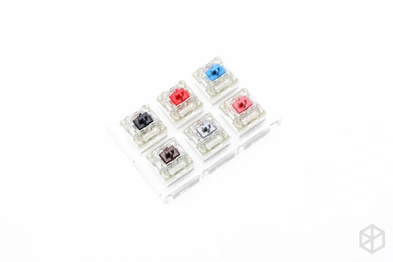 AT Cherry RGB 6 Переключатель тестер с акриловым основанием Вишневый kailh outemu ttc ysa greetech otm Красный Синий Коричневый Черный Зеленый Оранжевый rgb pro скорость тяжелый - Цвет: AT Cherry RGB 6