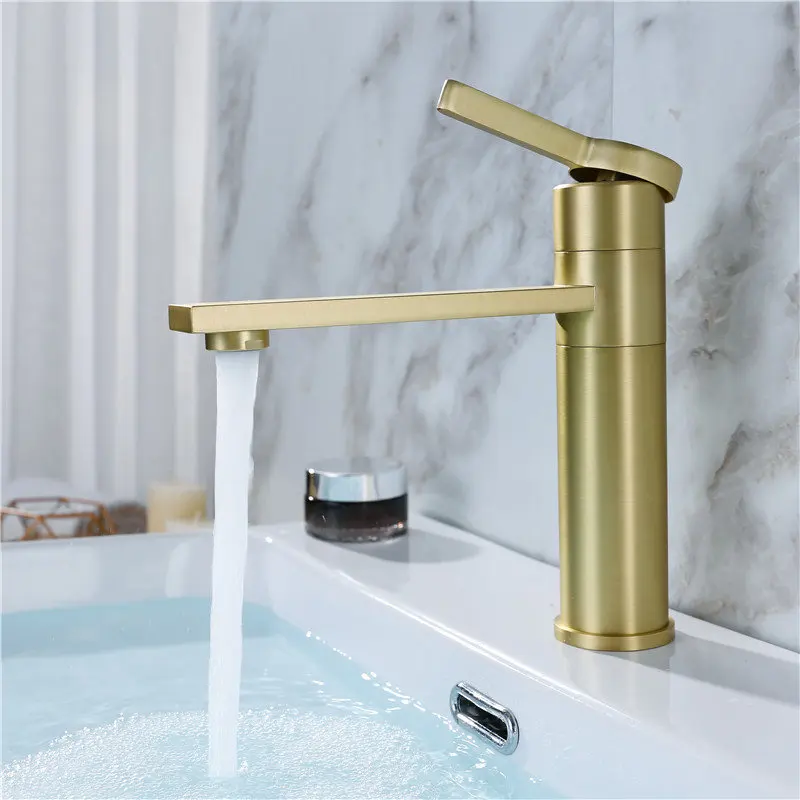 Смесители для раковины в ванной комнате латунный Смеситель горячей и холодной