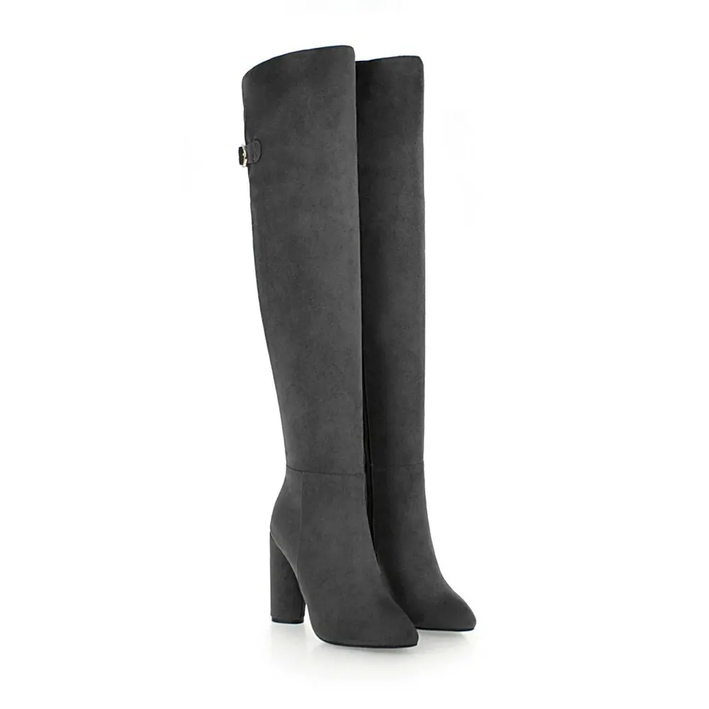 AIWEIYi Thigh High Over The Knee Boots For Women Shoes Round Heel Super Heels Long Bottine Femme | Обувь