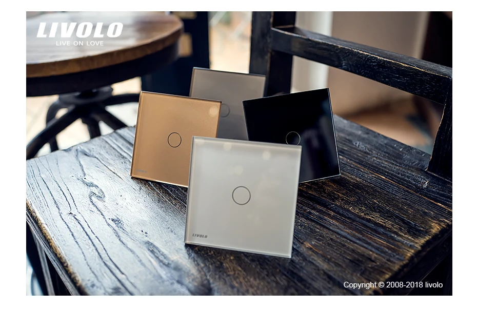 Livolo ЕС Стандартный Zigbee умный дом настенный сенсорный выключатель, сенсорный/WiFi/APP управление, работает с Alexa, работает только с Livolo шлюз