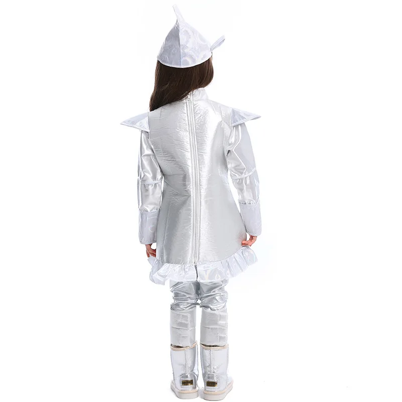 Umorden Family Wizard of Oz Tin Man Cosplay Costumes for Men Boys Girls Halloween Purim Carnival Party Mardi Gras Costume