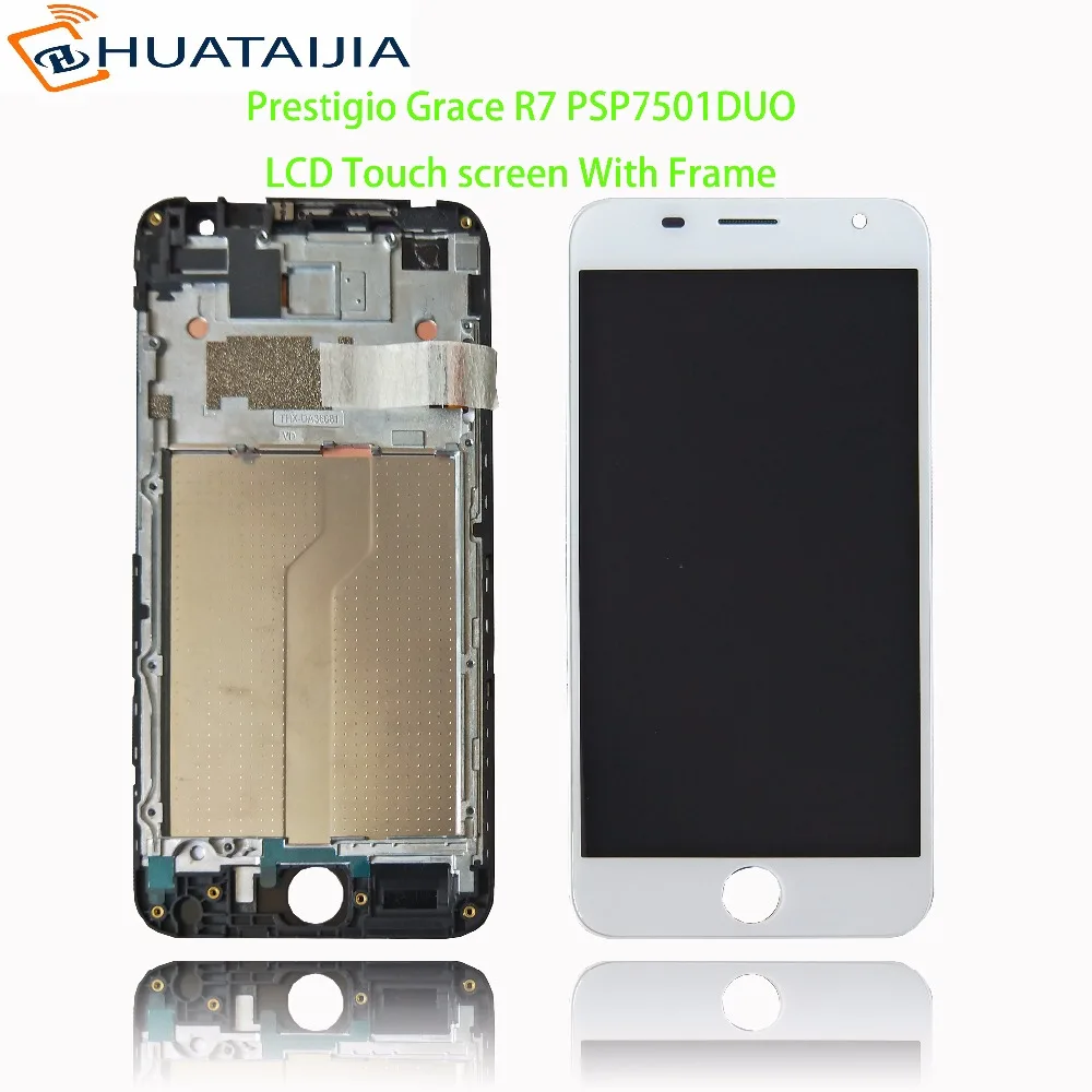 

ЖК-дисплей 5,0 дюйма + сенсорный экран для Prestigio Grace R7 PSP 7501DUO psp 7501 duo pas7501 дигитайзер панель объектива Стекло в сборе