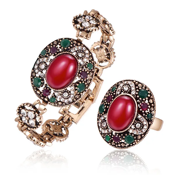 Женский ювелирный комплект из колье браслета и кольца|jewelry sets for women|bracelet and ring