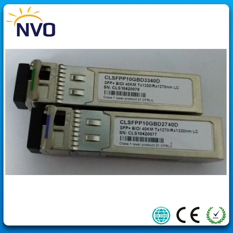 5 пар/лот волоконно-оптический двунаправленный модуль 10G 1270nm/1330nm 40km DDM WDM SFP + LC