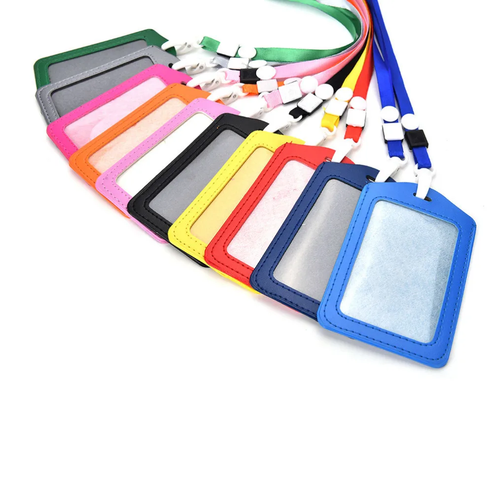 1 шт. яркие цвета для женщин и мужчин ПУ кредитные карты держатели банковские