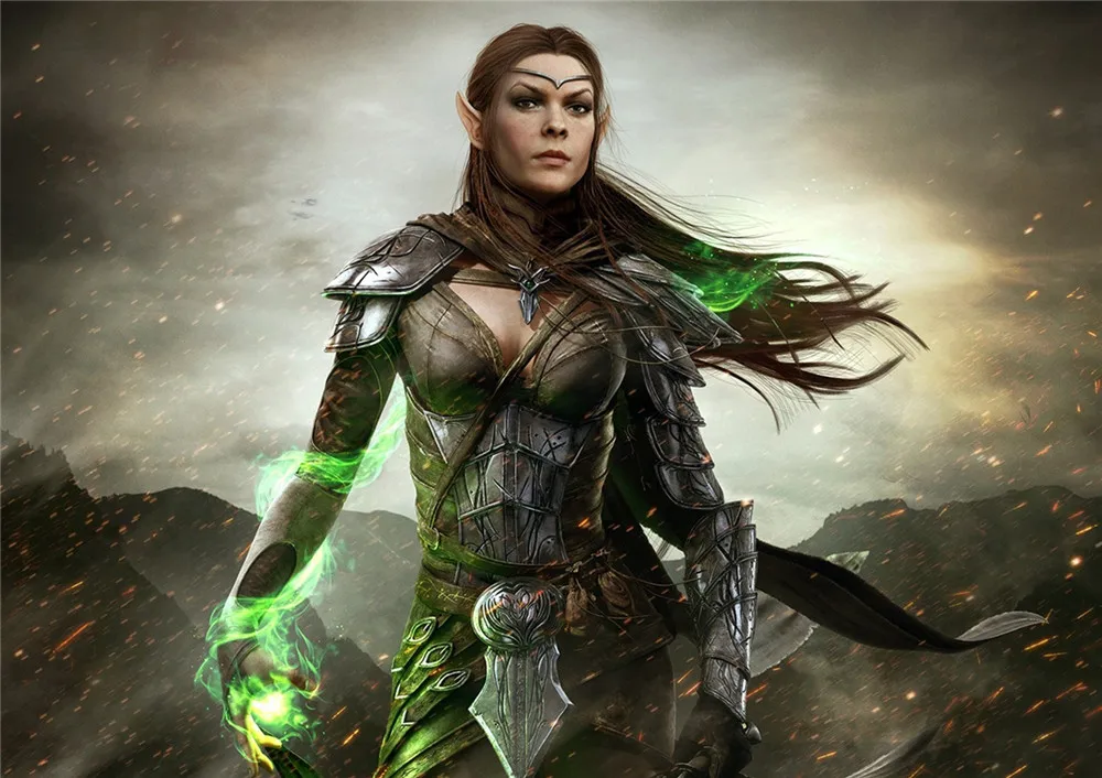 Тёмно-синий Эдер свиток Skyrim плакаты игры настенные наклейки с белым покрытием бумага печатает четкое изображение украшение дома гостиная спальня - Цвет: Тёмно-синий