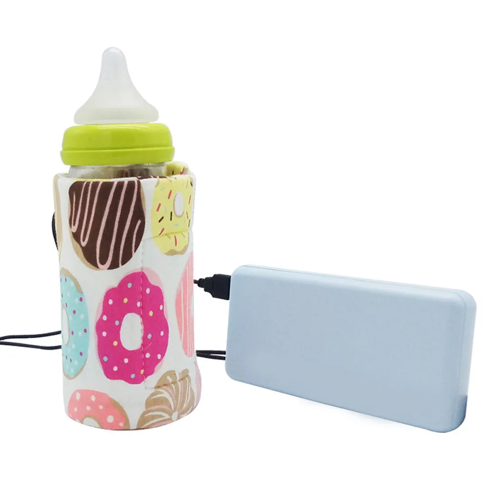 

1pc USB Baby Bottle Warmer Milk Travel Cup Warmer Heater Infant Feeding Bottle Bag Storage Cover Insulation Thermostat Baby Care