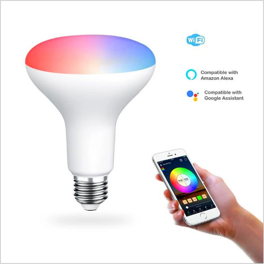 Умная лампа E27 RGB с Wi-Fi для умного дома светодиодное декоративное освещение
