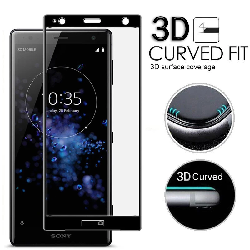 Защитное стекло для sony XZ3 XA2 Ultra Plus, протектор экрана 3D чехол для sony XA2Plus XA2Ultra на X A Z 2 3, закаленное стекло, пленка