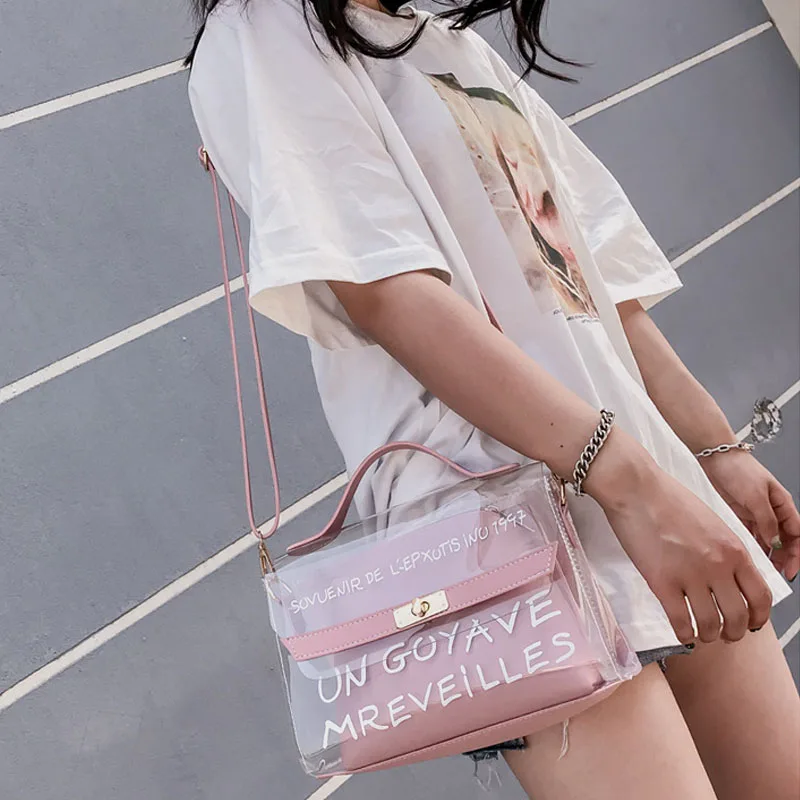 Женская сумка Прозрачная желе сумка bolsa feminina сумка-мессенджер borsa donna модные malas de senhora сумки через плечо torebka