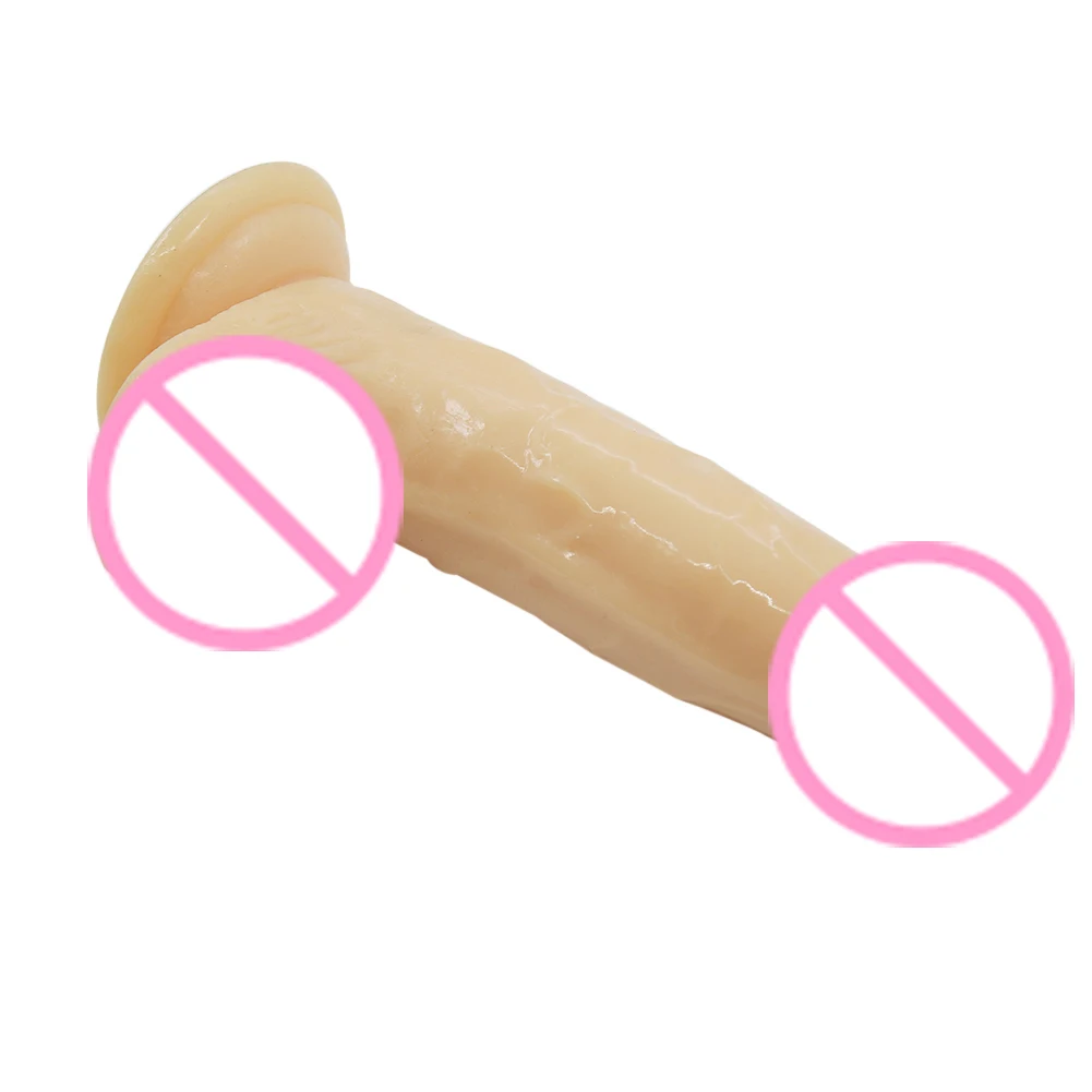 Симуляционный дилдо гибкий пенис текстурированный вал секс игрушка взрослый