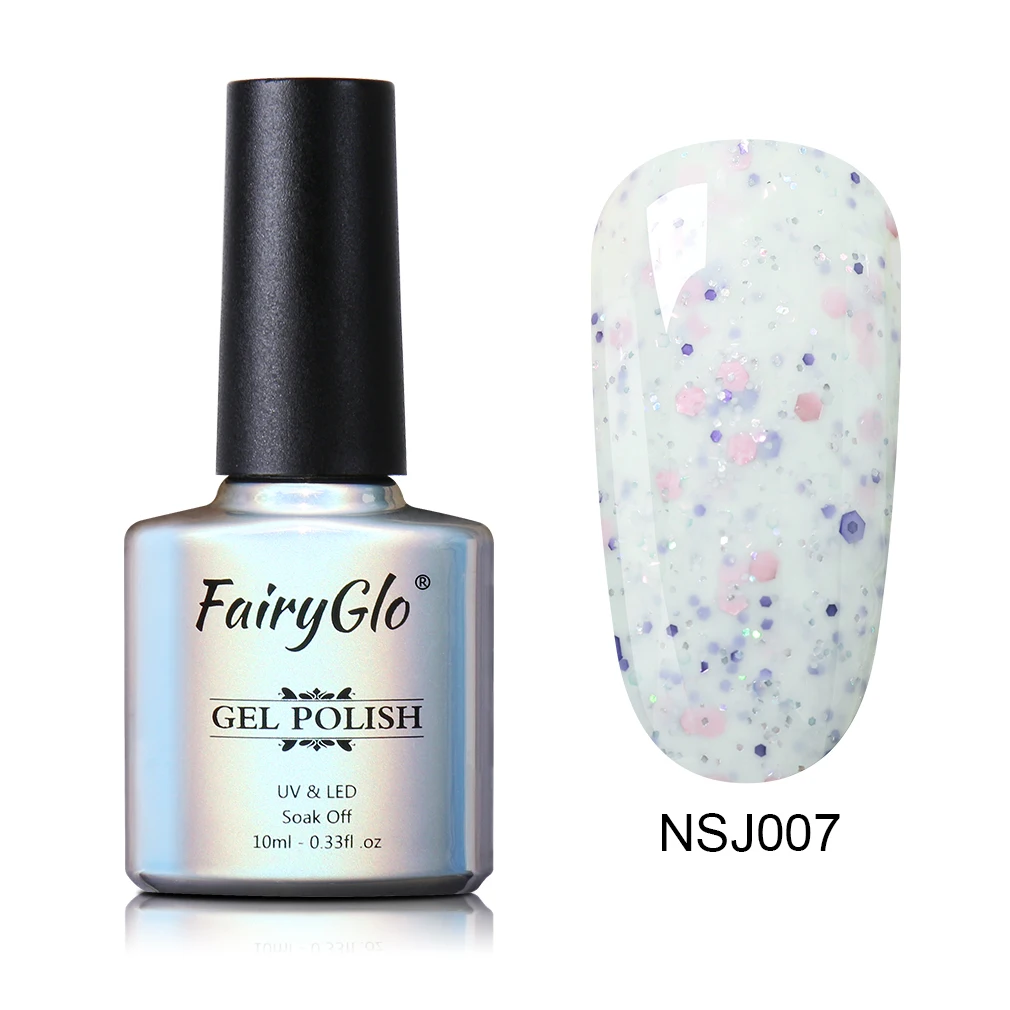 NSJ007 FairyGlo 10 мл сырный песок Гель-лак для ногтей замочить от длительного действия Гель-лак для маникюра УФ-гель для ногтей Полупостоянный лак - Цвет: NSJ007