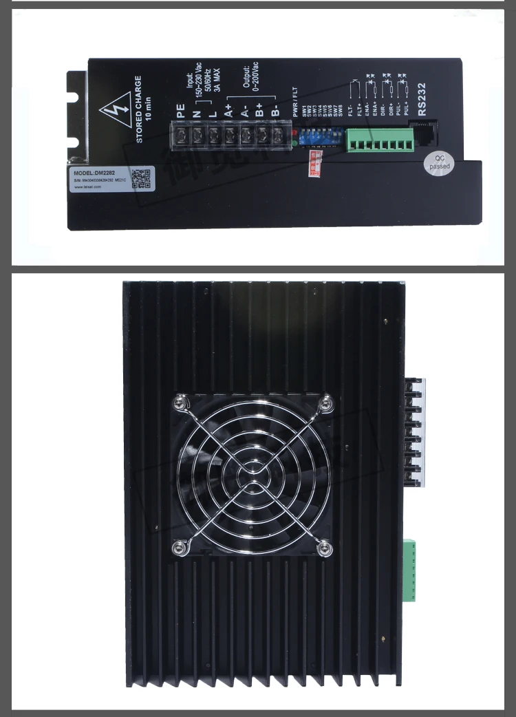 Оригинальные Leadshine DM2282 CNC высокого напряжения цифровой шагового привода 2-фазный работы 80~ 220VAC, 2,2~ 8.2A пуш-ап NEMA34 и NEMA 42 МО