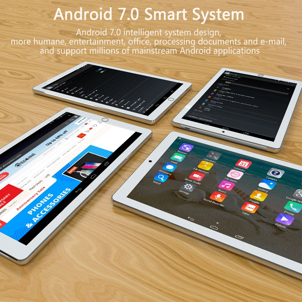 10 дюймовый планшет, компьютер, 3g Android 7,0 4 ядра супер таблетки Ram 4GB Rom 32 Гб Wi Fi декодер каналов кабельного gps 10,1 планшет ips Анри 1006 Dual SIM gps