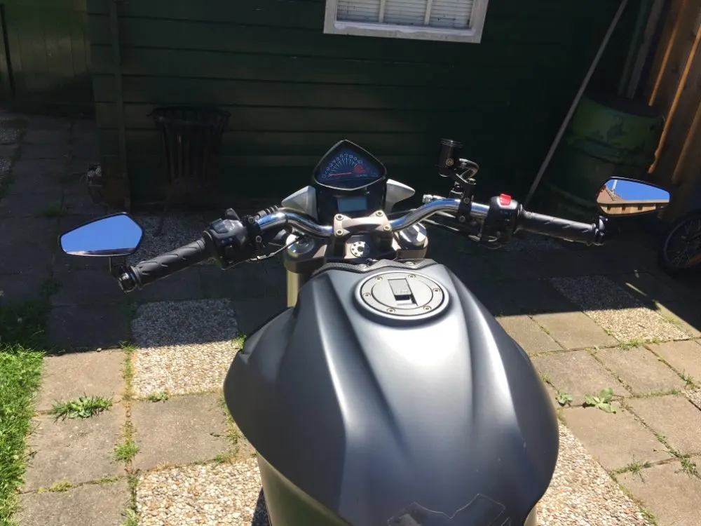 7/" 22 мм Универсальный мотоцикл скутер E-Bike регулируемый задний вид черная ручка бар торцевые боковые зеркала заднего вида для Yamaha Honda