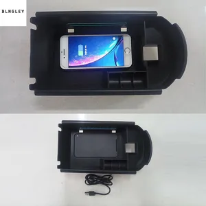 10w fast charging for 2016 2018 toyota c hr chr c hr mobile phone wireless charging armrest box storage car accessories free global shipping