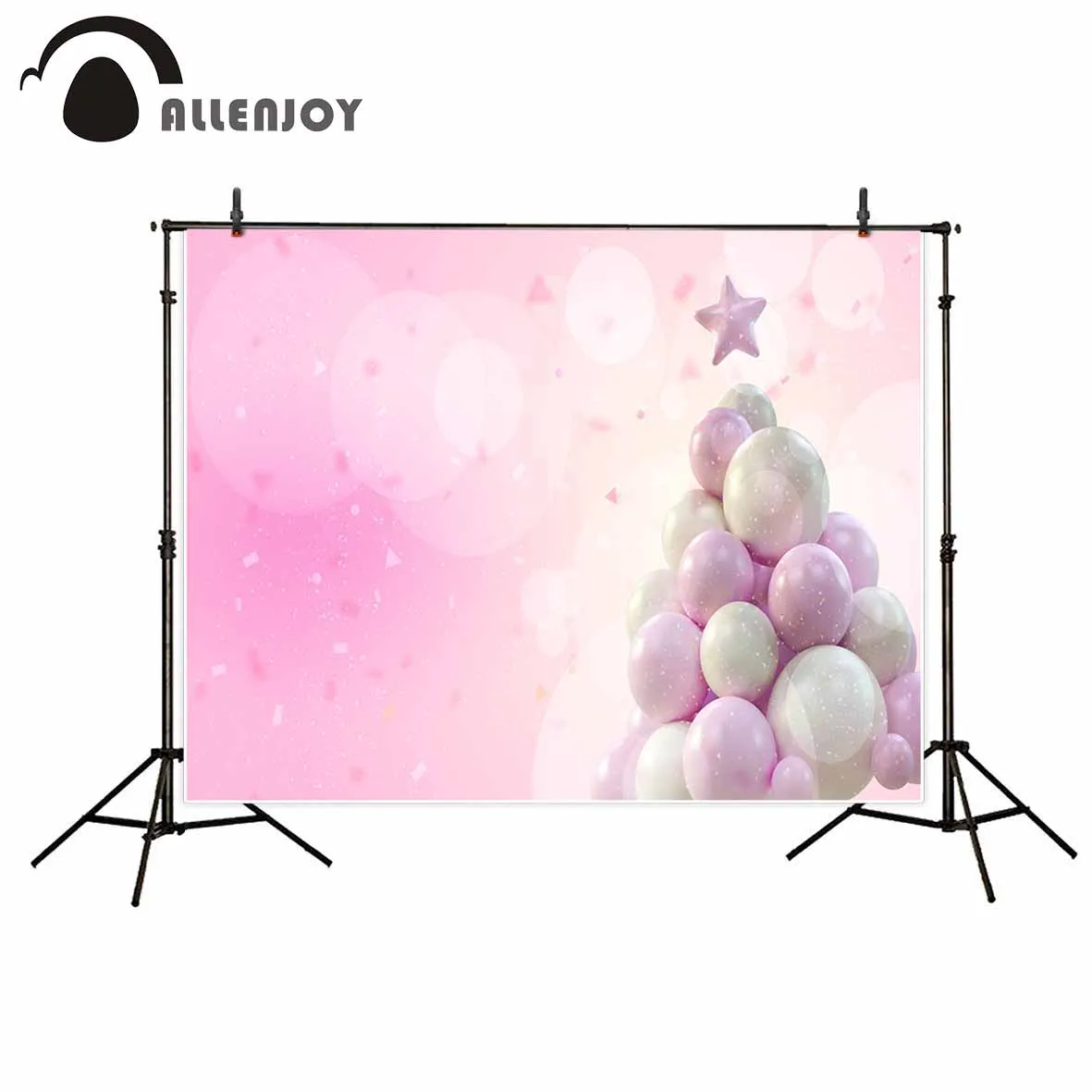 Allenjoy фоны для фотосъемки розовый фон Рождественский воздушный шарик с рисунком