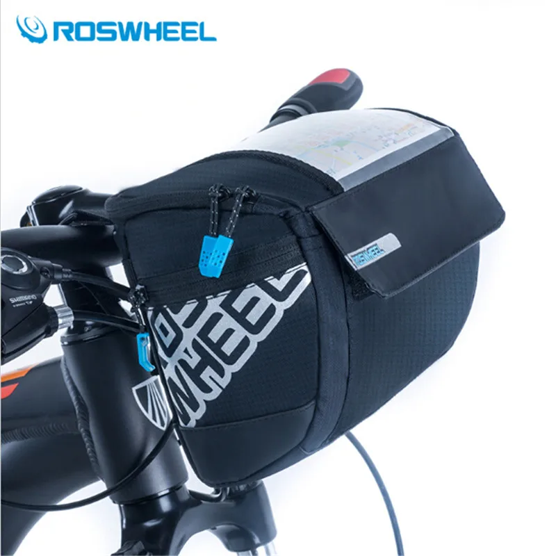 Новинка ROSWHEEL 3L сумки на руль для велосипеда Panniers 400D ПВХ Карта MTB дорожный