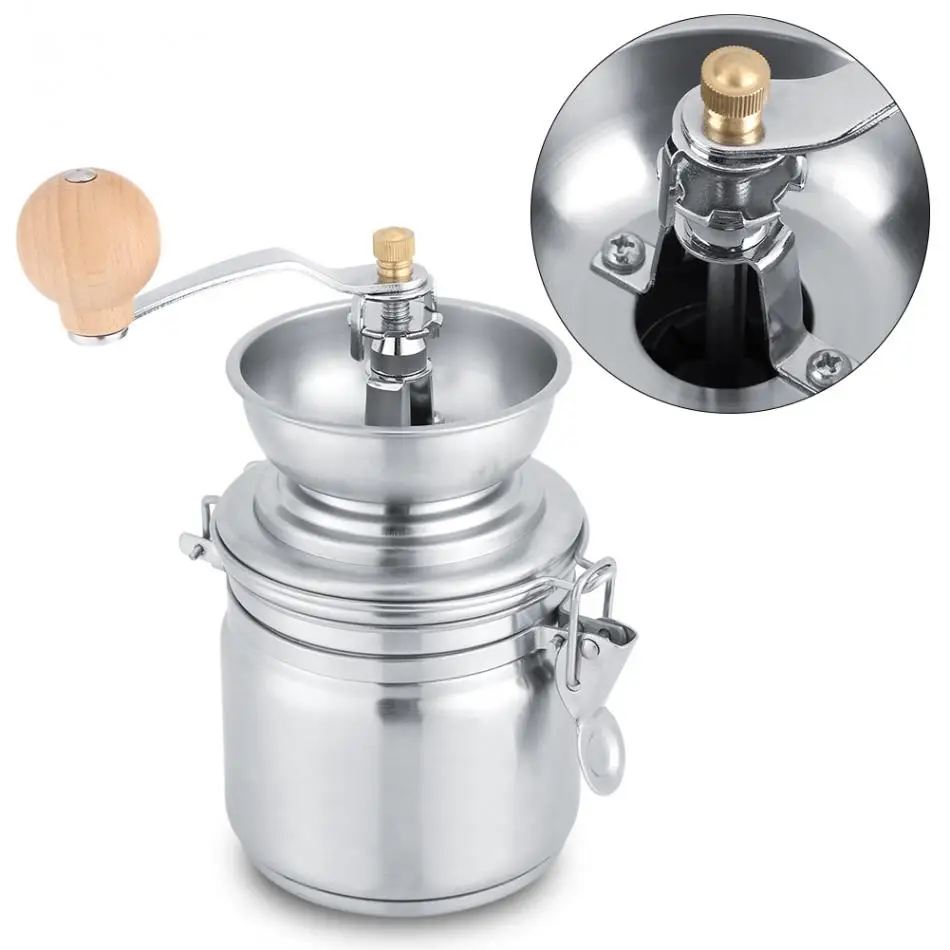 Нержавеющая сталь руководство Кофе Grinder специй мельницы ручной инструмент