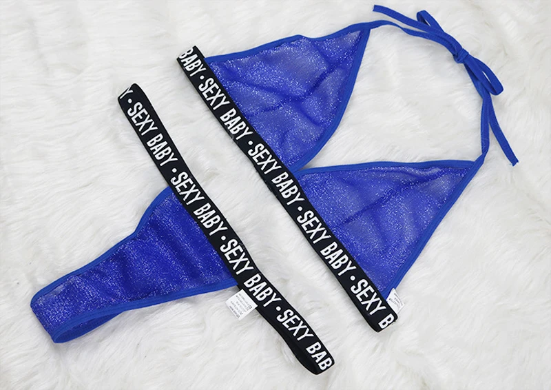 Для женщин сексуальный повязку кружева печати перспектива Shine Sheer нижнее белье