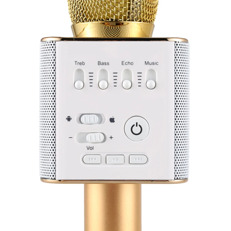 Караоке микрофон беспроводной микрофон Bluetooth караоке мобильный Phoone портативный KTV для вокала, с рекордером микрофон динамик