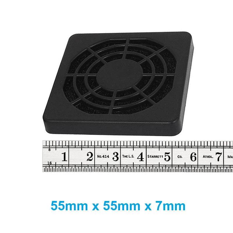 2 шт./лот 5 см защита для компьютера черная пластиковая Пылезащитная Фильтруемая