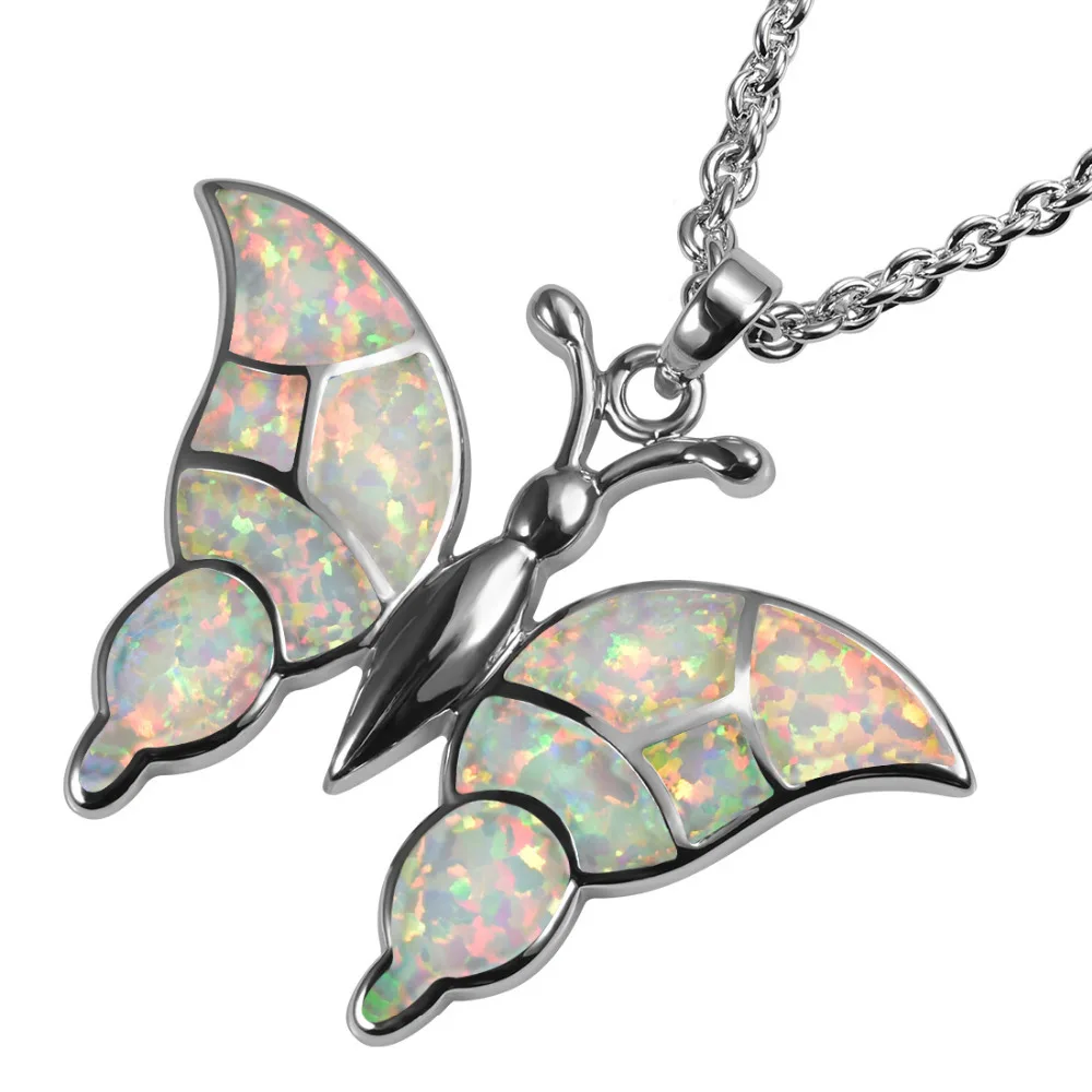 

White Fire Opal 925 Sterling Silver Fashion Pendant P310