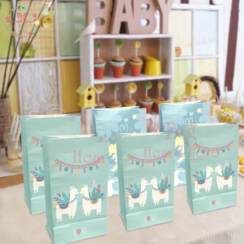 24 шт Catoon овец конфеты мешок детский душ Вечеринка бумажный день рождения